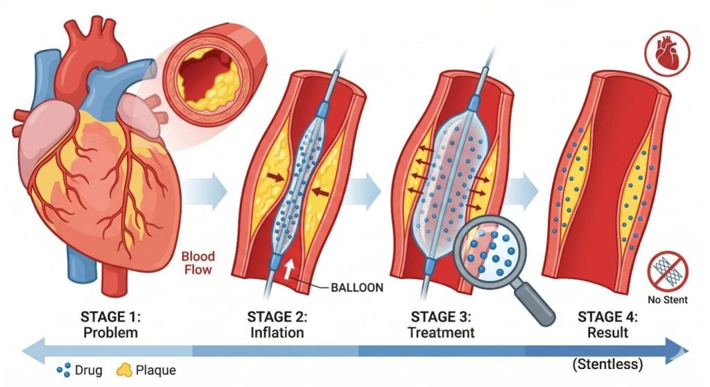 Heart Blockage Treatment Without a Stent