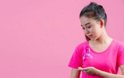 breast-cancer-awareness-woman-pink-t-shirt-with-satin-pink-ribbon-her-chest-supporting-symbolbreast-cancer-awareness
